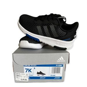 Adidas Boys' Infant/Toddler Racer Tr 2.0 Sneakers NIB NWT Size 7 Blue black